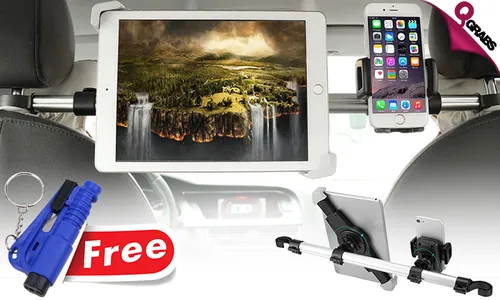 Universal tablet and Phone Holders with Free Car Emergency Tools!